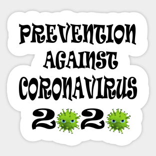 Prevention against Coronavirus 2020 Sticker